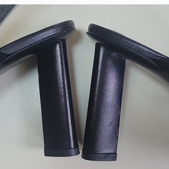 FRAME LE HENDRICKS black Suede Sling Back Heels Size 8 - Picture 5 of 16